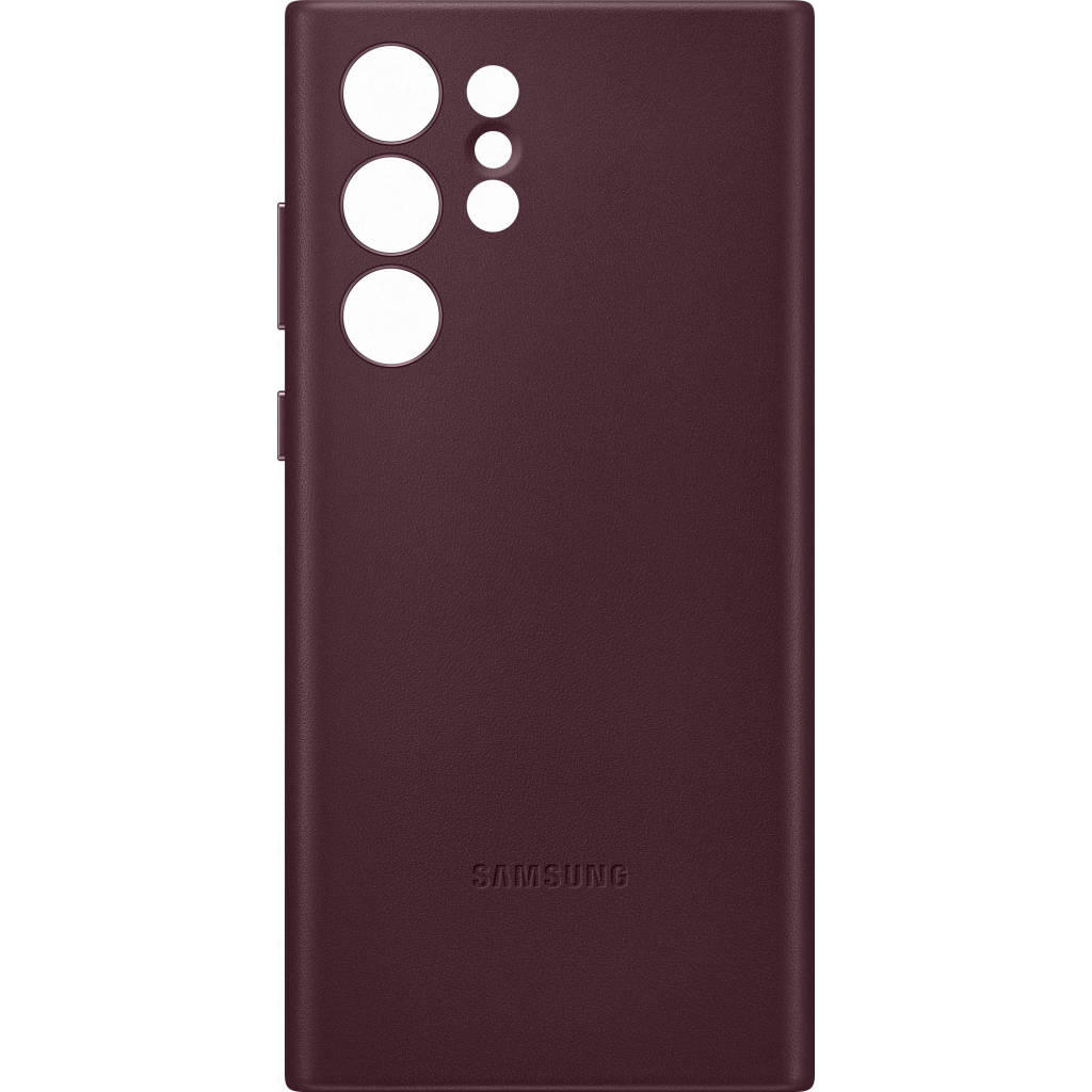 Чехол для моб. телефона Samsung Leather Cover Galaxy S22 Ultra Burgundy (EF-VS908LEEGRU) - 1