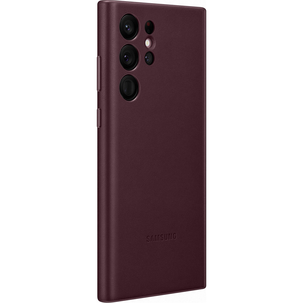 Чехол для моб. телефона Samsung Leather Cover Galaxy S22 Ultra Burgundy (EF-VS908LEEGRU) - 3