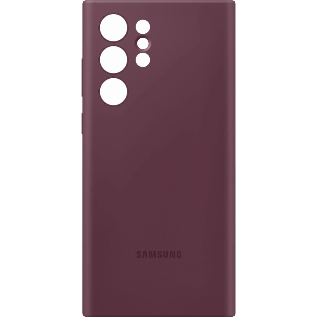 Чехол для моб. телефона Samsung Silicone Cover Galaxy S22 Ultra Burgundy (EF-PS908TEEGRU) - 1
