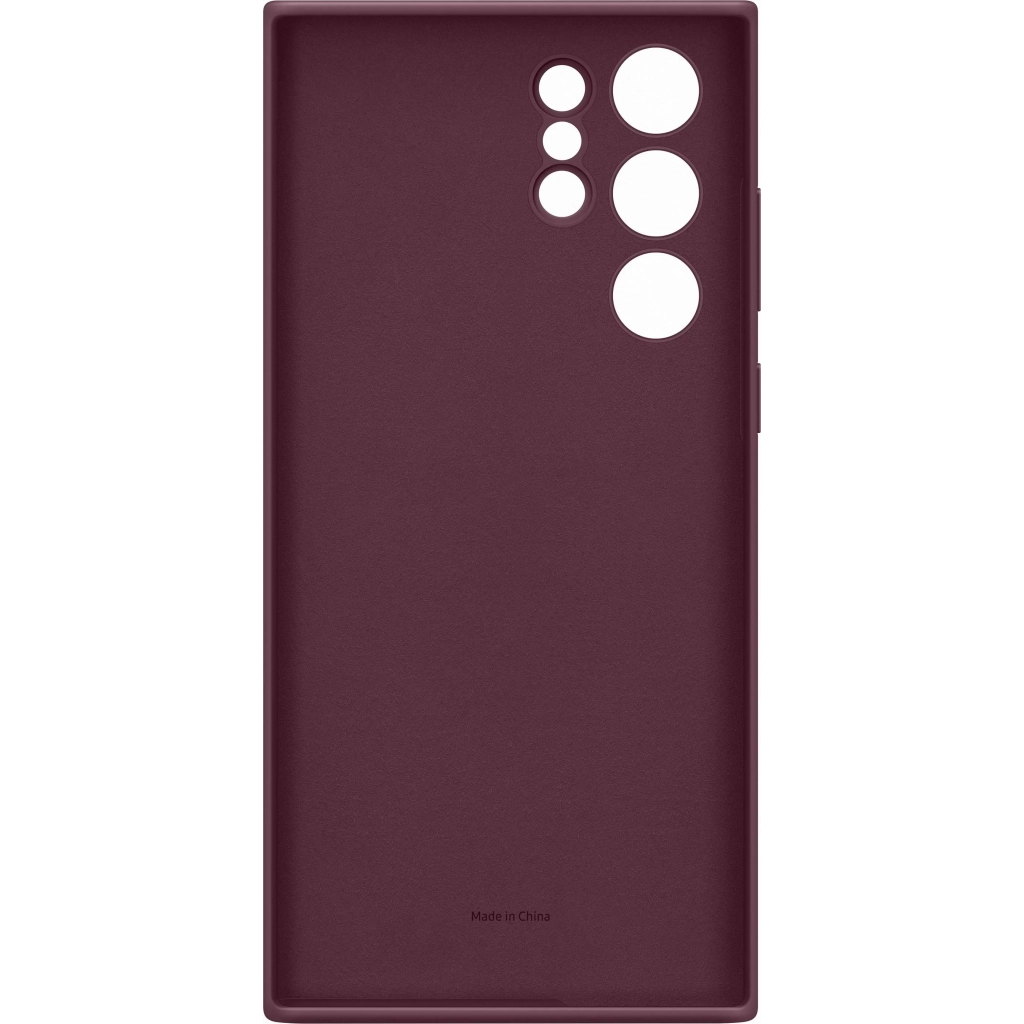 Чехол для моб. телефона Samsung Silicone Cover Galaxy S22 Ultra Burgundy (EF-PS908TEEGRU) - 2
