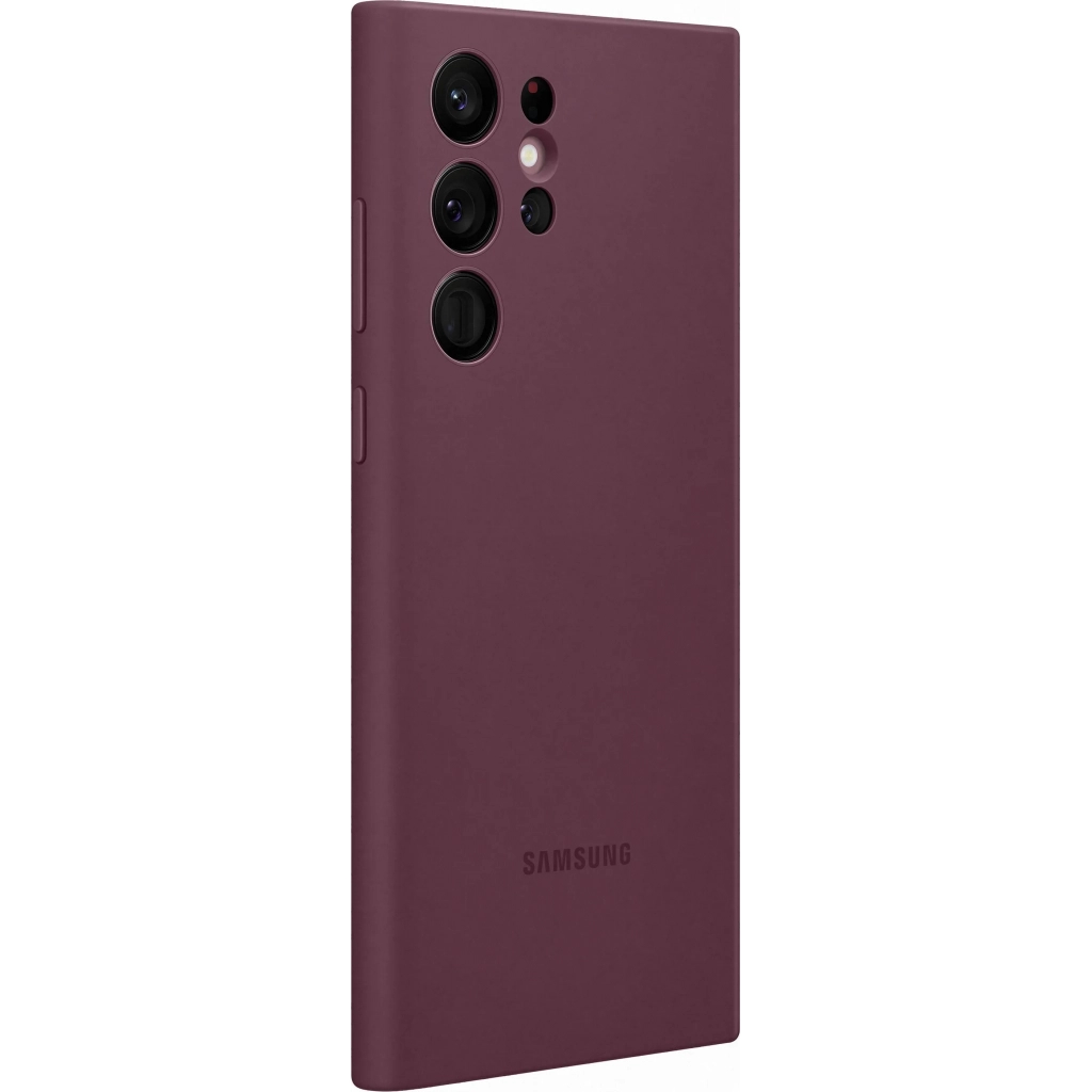 Чехол для моб. телефона Samsung Silicone Cover Galaxy S22 Ultra Burgundy (EF-PS908TEEGRU) - 3
