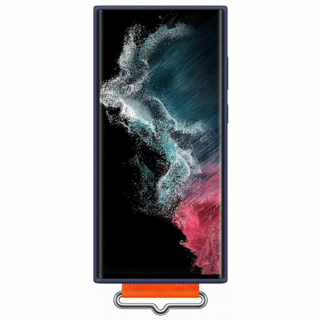 Чехол для моб. телефона Samsung Silicone with Strap Cover Galaxy S22 Ultra Navy (EF-GS908TNEGRU) - 1