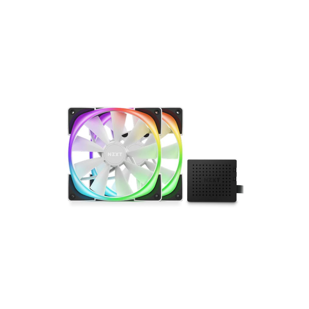 Кулер для корпуса NZXT AER RGB 2 - Twin Starter - White (HF-2814C-DW) - 1