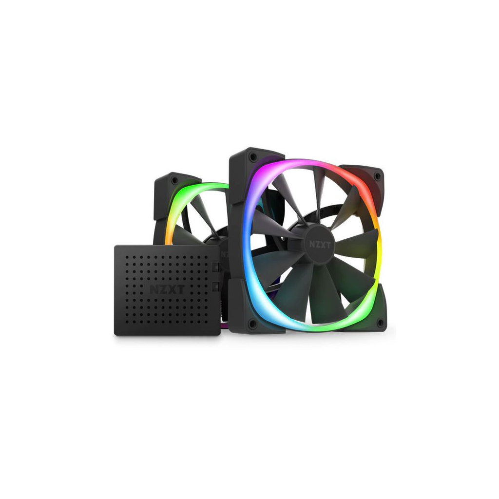Кулер для корпуса NZXT AER RGB 2 - Twin Starter Pack - Black (HF-2814C-DB)