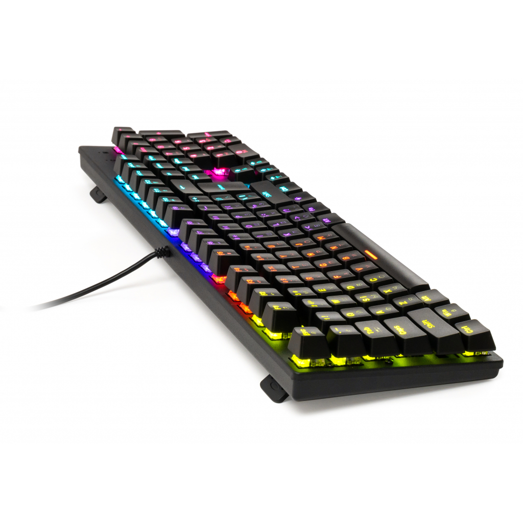 Клавиатура Vinga KBGM-100 LED Blue Switch USB Black (KBGM-100 Black) - 6