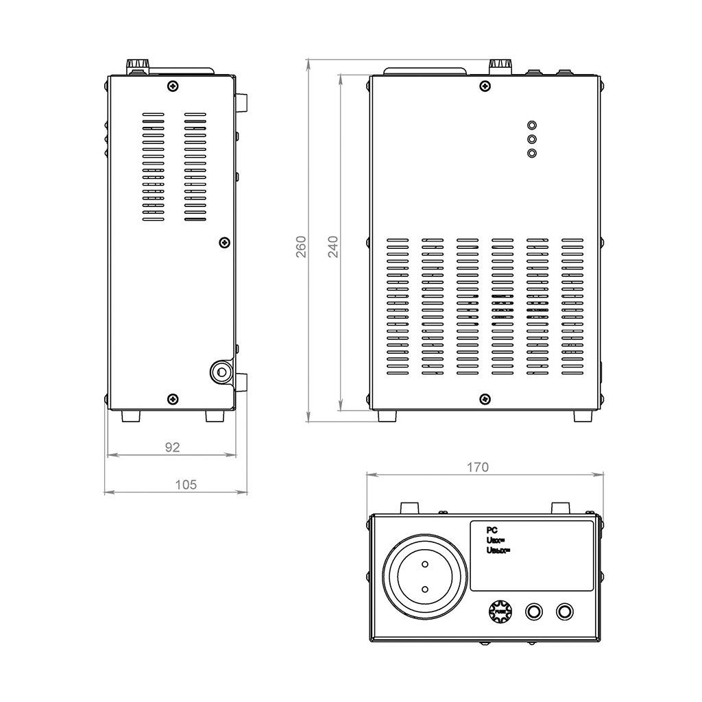 Стабилизатор VOLTER СНПТО-1р, 1000Вт (СНПТО-1р) - 2