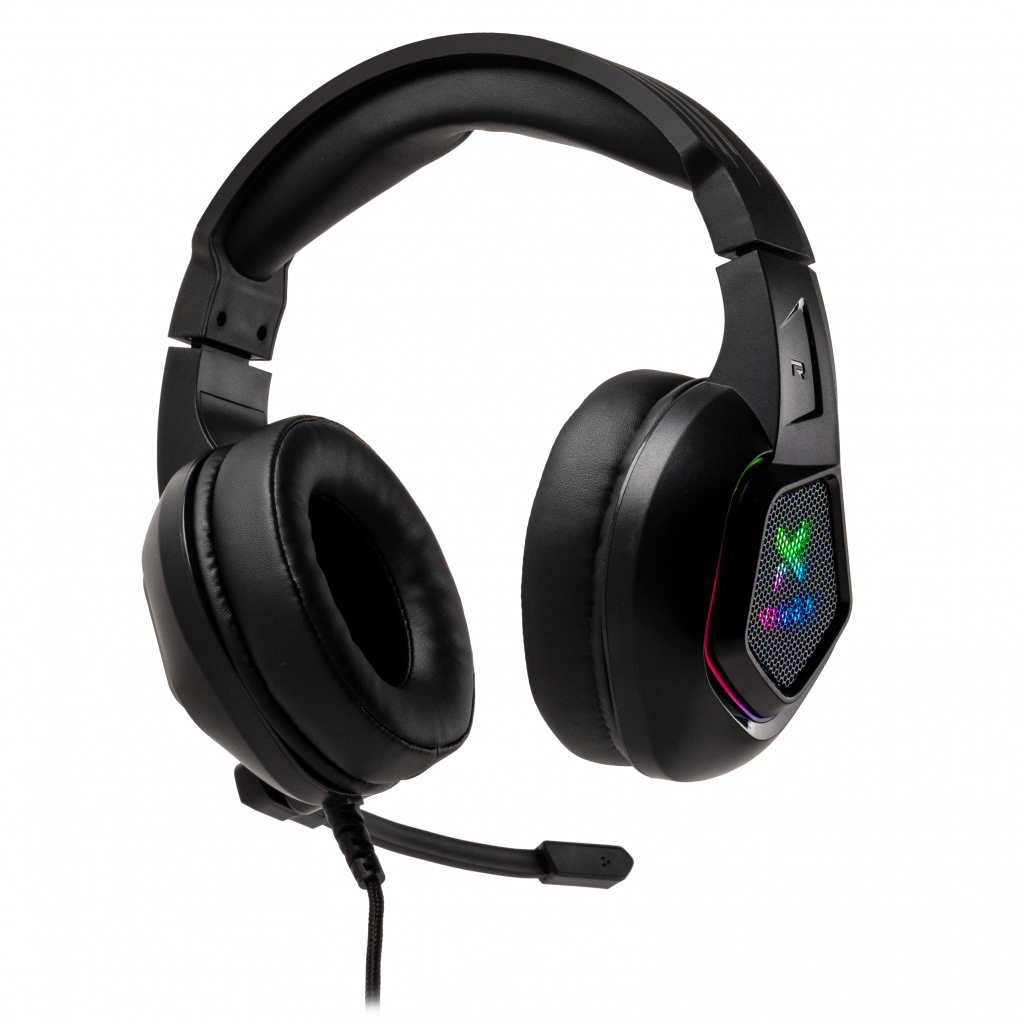 Наушники Vinga HSCU-160 Gaming LED Black (HSCU-160) - 7