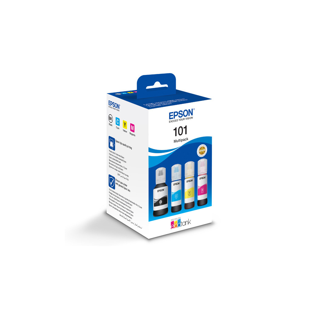 Контейнер с чернилами Epson 101 Multipack (C,M,Y,Bk) (C13T03V64A)