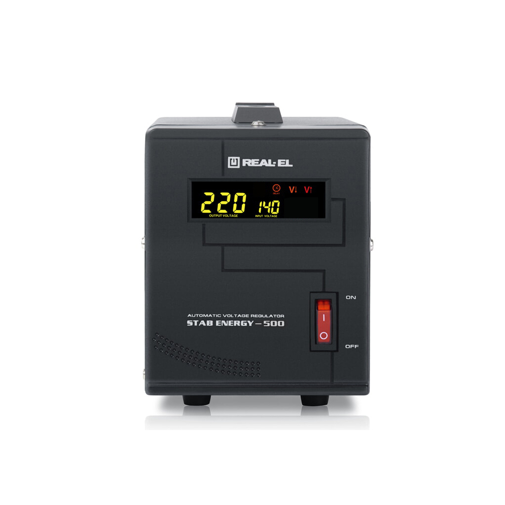 Стабилизатор REAL-EL STAB ENERGY-500 (EL122400011) - 1