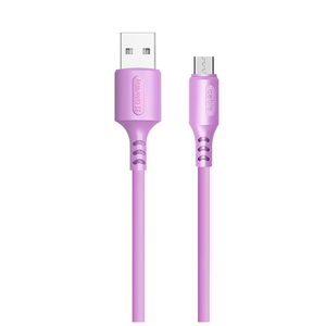 Дата кабель USB 2.0 AM to Micro 5P 1.0m soft silicone violet ColorWay (CW-CBUM044-PU)