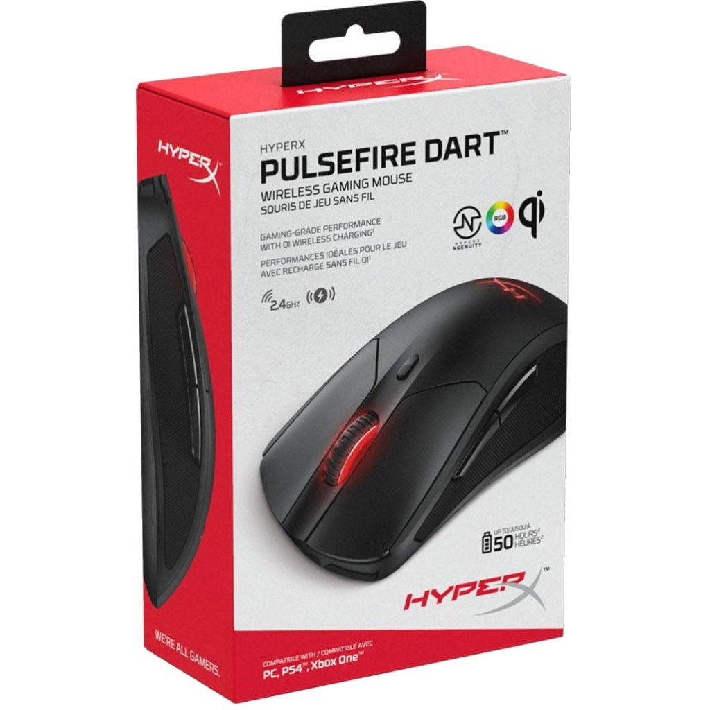 Мышка HyperX Pulsefire Dart Wireless Gaming Black (4P5Q4AA) - 7