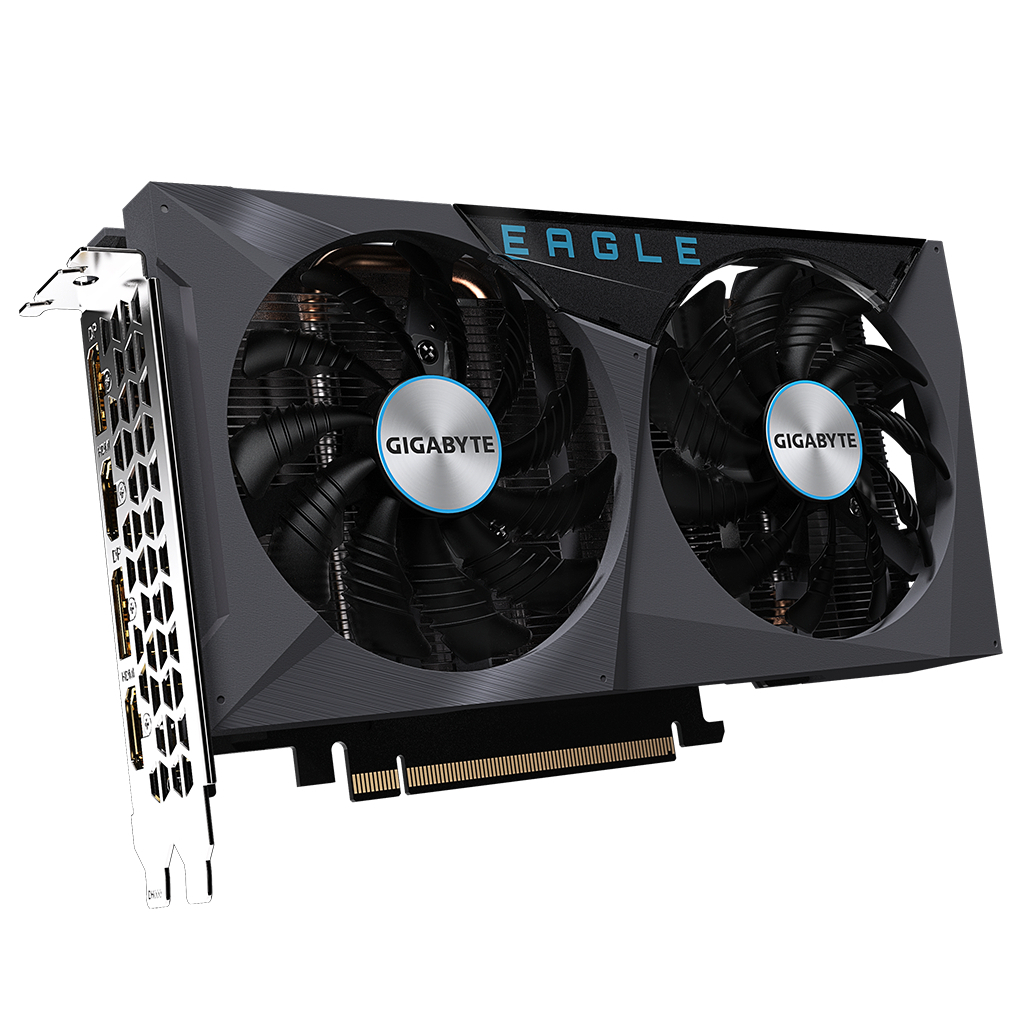 Видеокарта GIGABYTE GeForce RTX3050 8Gb EAGLE (GV-N3050EAGLE-8GD) - 1