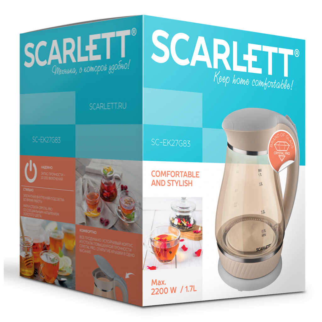 Электрочайник Scarlett SC-EK27G83 - 2