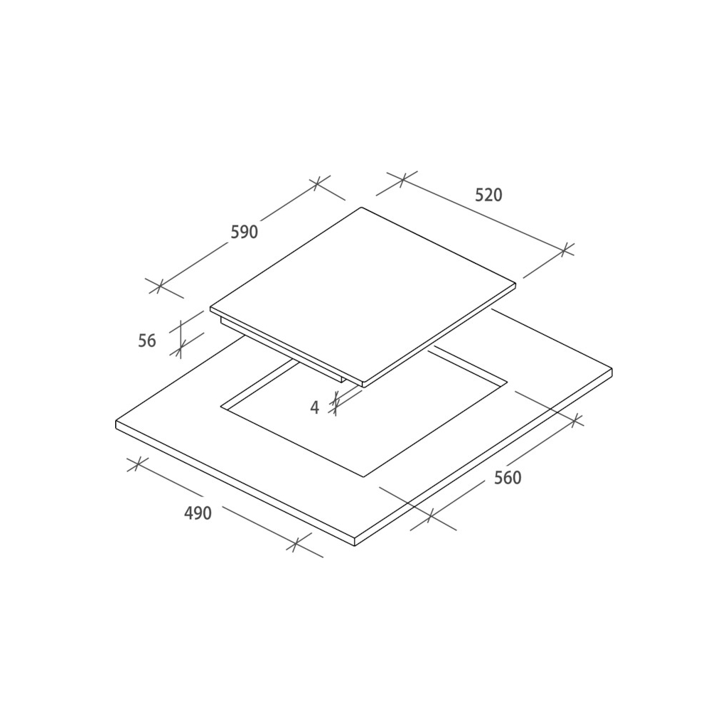 Варочная поверхность Candy CIS642SCTT/4U - 3