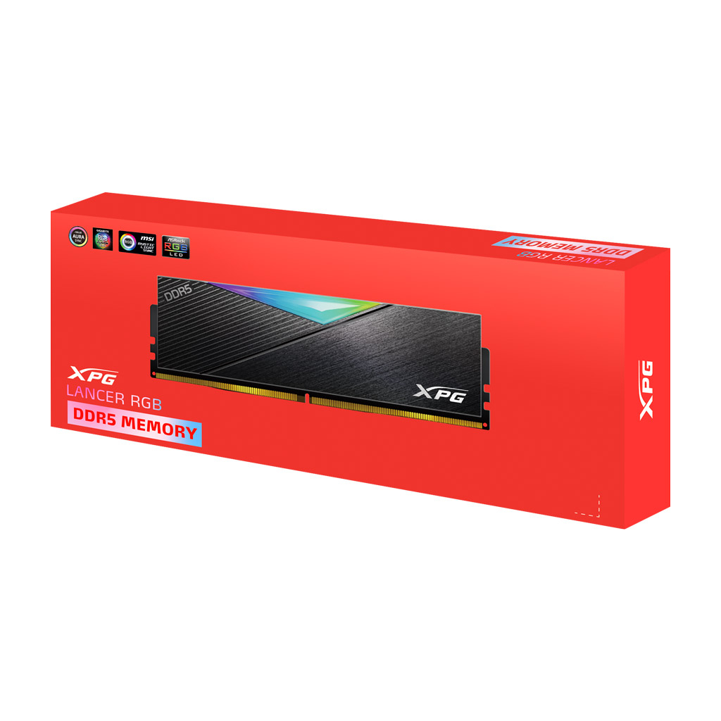 Модуль памяти для компьютера DDR5 32GB (2x16GB) 5200 MHz ADATA (AX5U5200C3816G-DCLARBK) - 5 Модуль памяти для компьютера DDR5 32GB (2x16GB) 5200 MHz ADATA (AX5U5200C3816G-DCLARBK) - 5