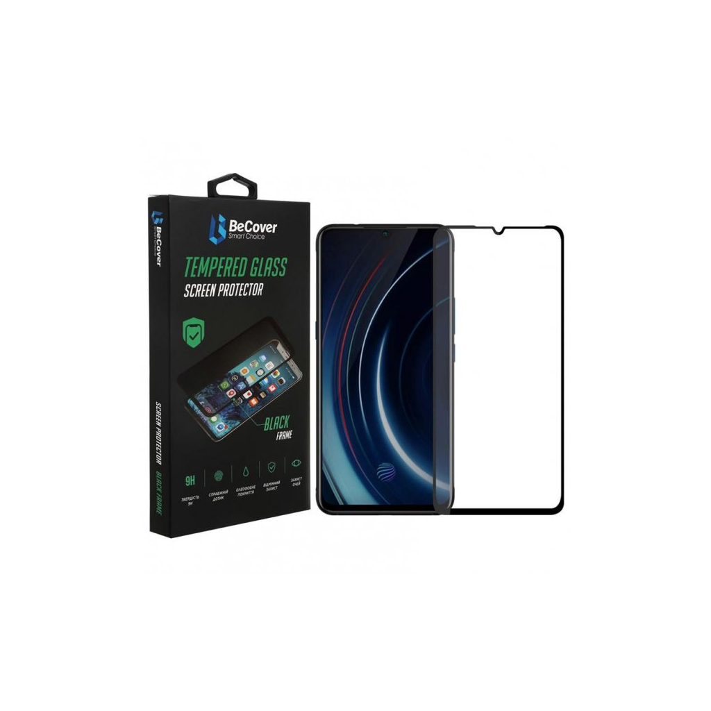 Стекло защитное BeCover Vivo Y15s / Y15a Black (707250)