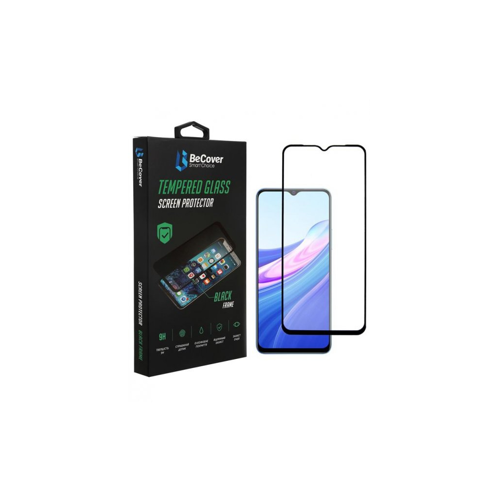 Стекло защитное BeCover Vivo Y33s / Y21 Black (707248)