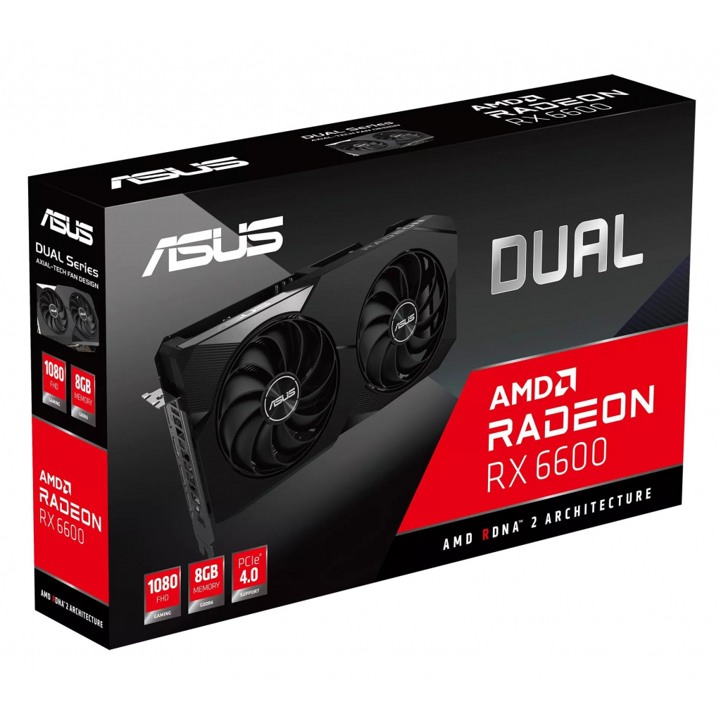 Видеокарта ASUS Radeon RX 6600 8Gb DUAL (DUAL-RX6600-8G) - 9