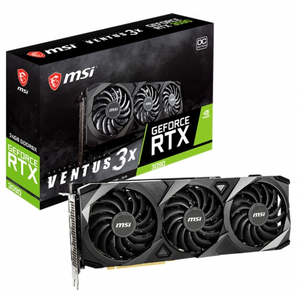 Видеокарта MSI GeForce RTX3090 24Gb VENTUS 3X OC (RTX 3090 VENTUS 3X 24G OC)