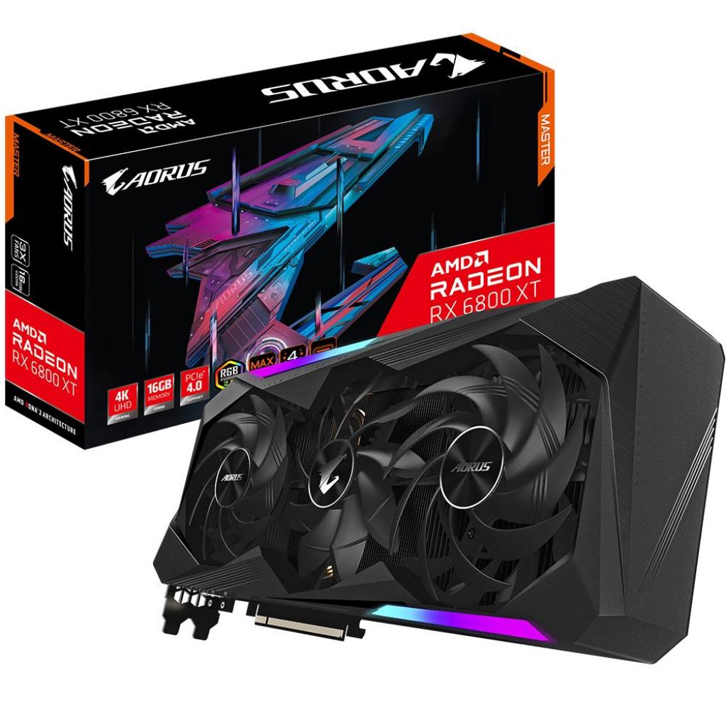 Видеокарта GIGABYTE Radeon RX 6800 XT 16Gb AORUS MASTER (GV-R68XTAORUS M-16GC)