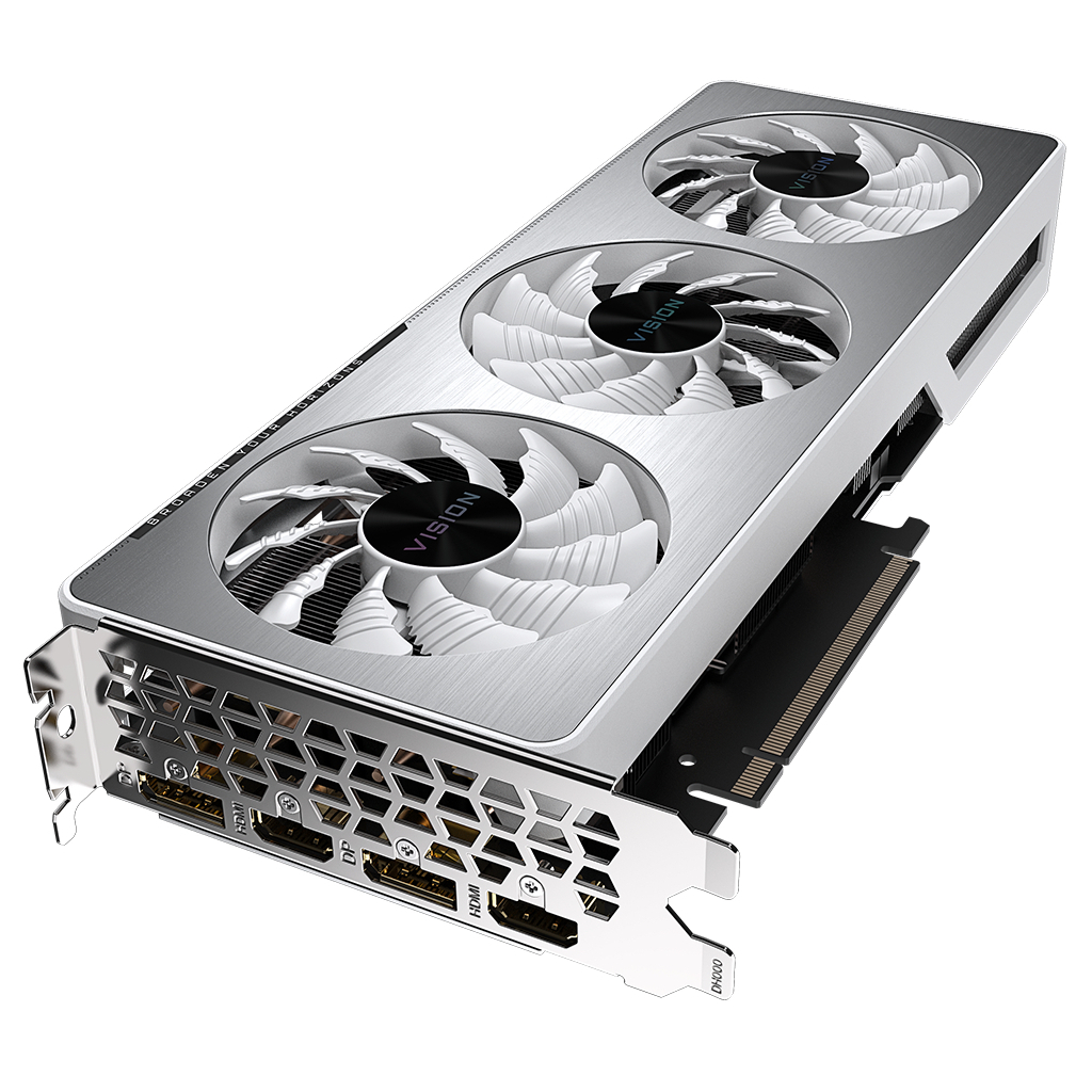 Видеокарта GIGABYTE GeForce RTX3060Ti 8Gb VISION LHR (GV-N306TVISION-8GD) - 4