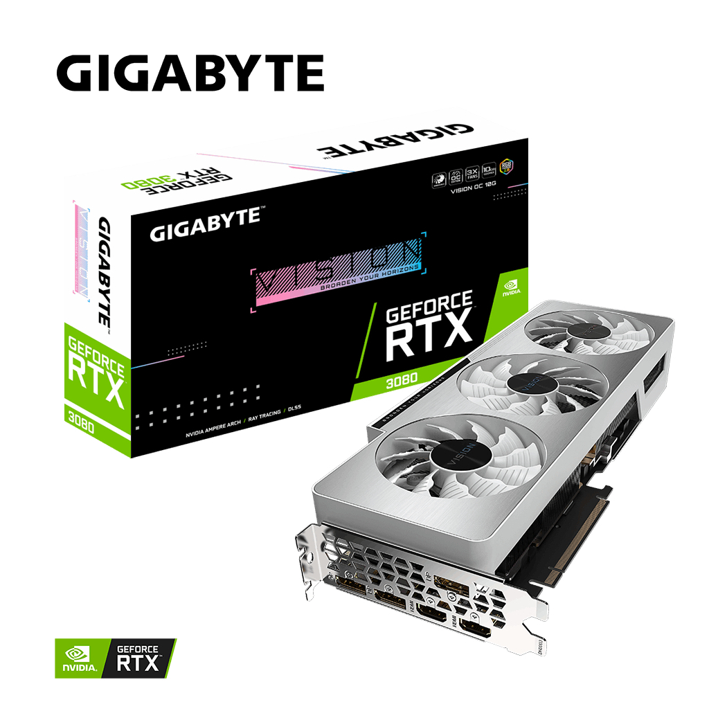 Видеокарта GIGABYTE GeForce RTX3080 10Gb VISION OC 2.0 LHR (GV-N3080VISION OC-10GD 2.0) - 8