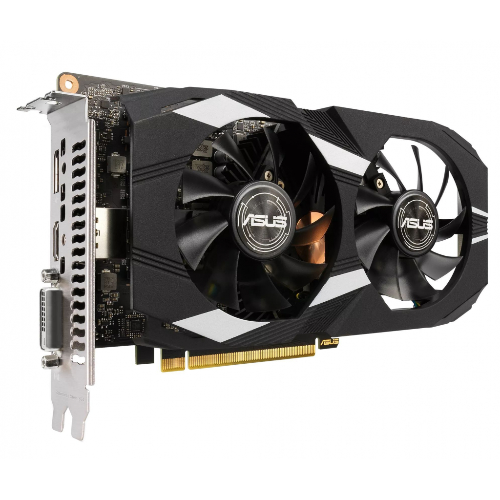 Видеокарта ASUS GeForce GTX1650 4096Mb DUAL OC D6 (DUAL-GTX1650-O4GD6-P) - 4