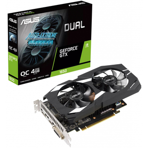 Видеокарта ASUS GeForce GTX1650 4096Mb DUAL OC D6 (DUAL-GTX1650-O4GD6-P)