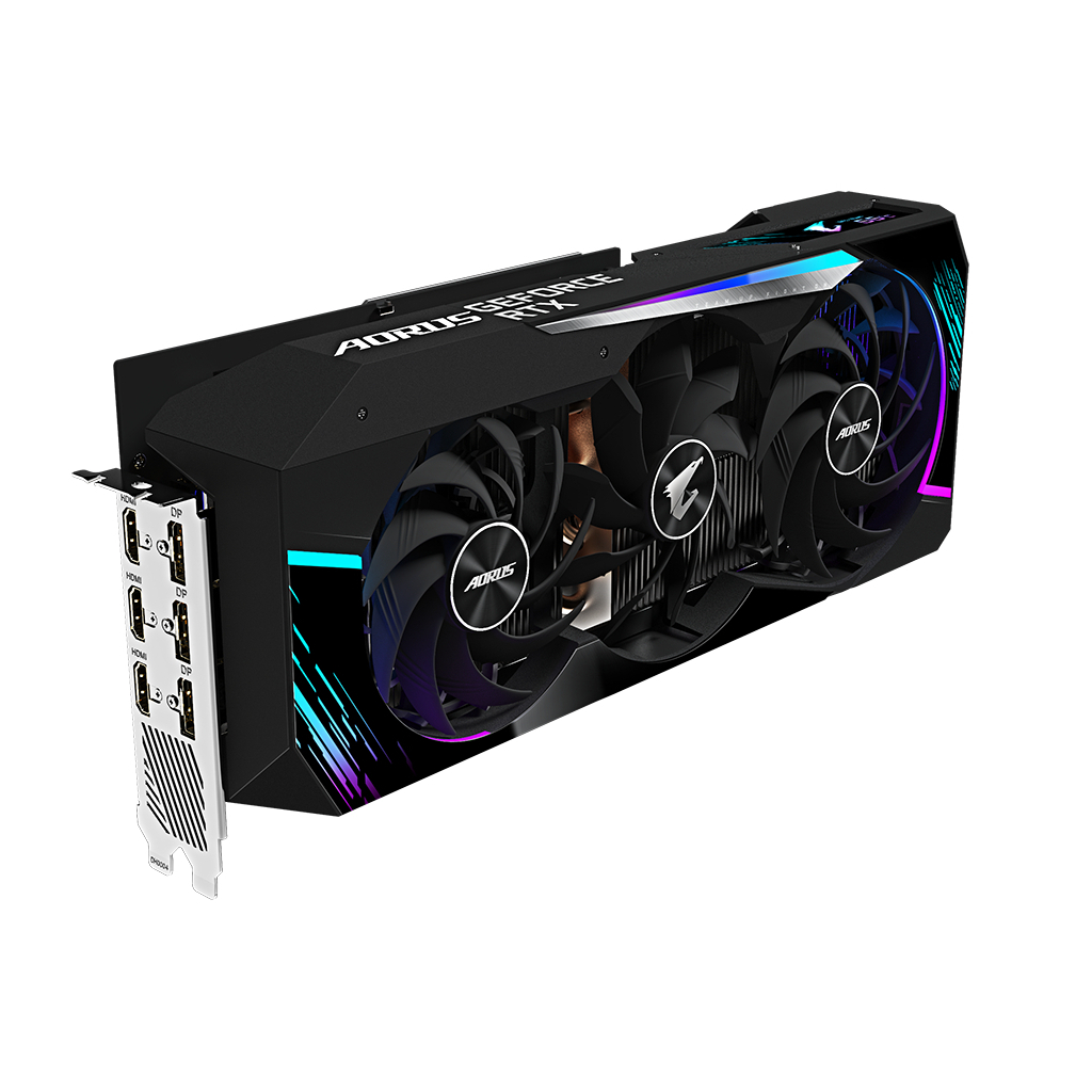 Видеокарта GIGABYTE GeForce RTX3080 12Gb AORUS MASTER (GV-N3080AORUS M-12GD) - 1