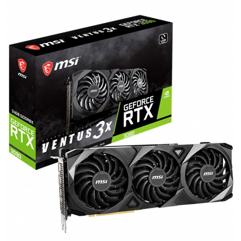 Видеокарта MSI GeForce RTX3090 24Gb VENTUS 3X (RTX 3090 VENTUS 3X 24G)