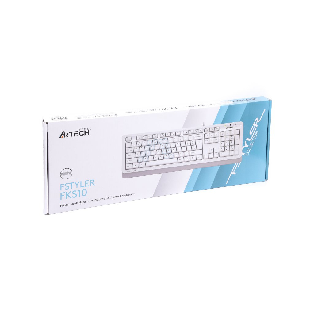 Клавиатура A4Tech FKS10 USB White - 3