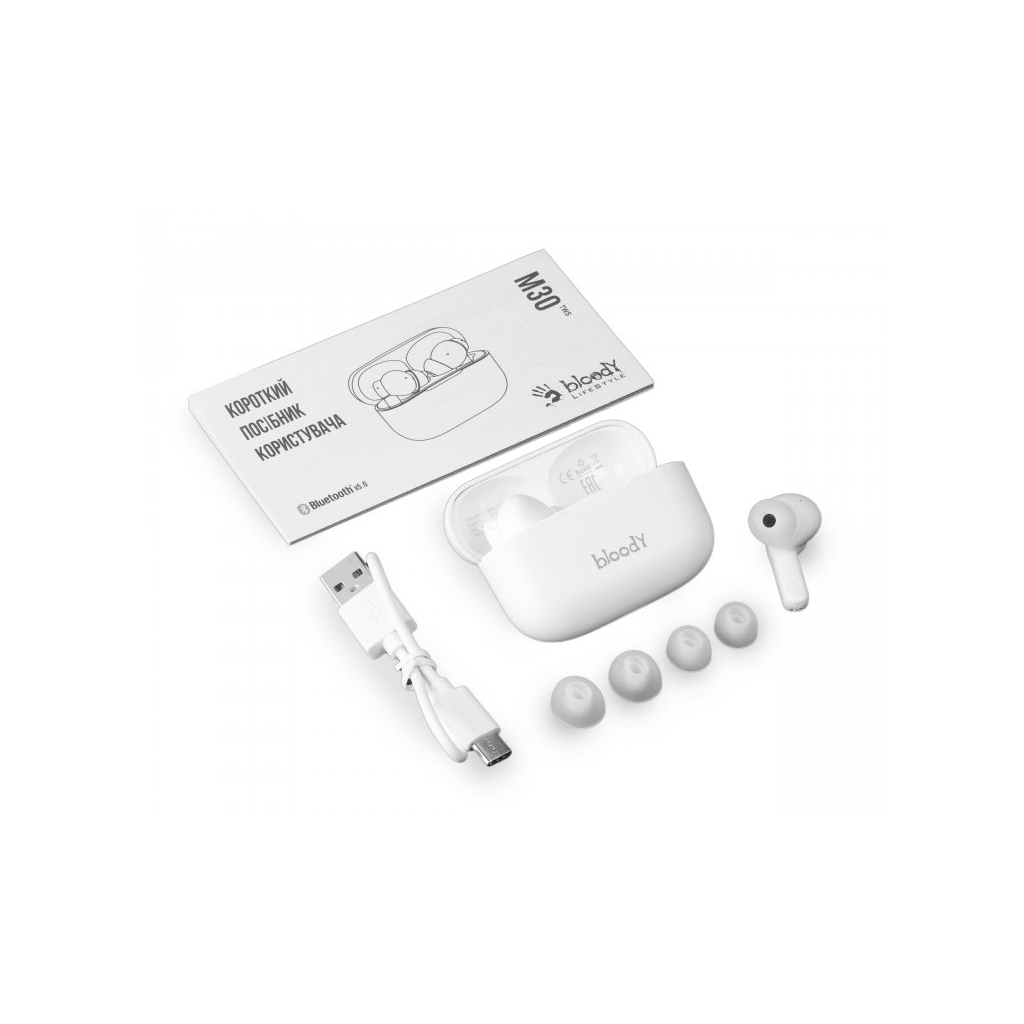 Наушники A4Tech Bloody M30 White - 3