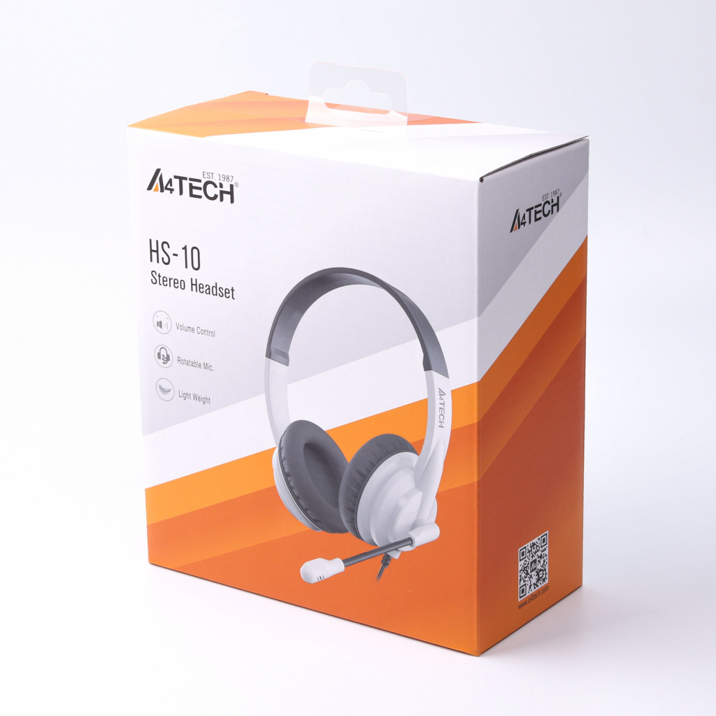 Наушники A4Tech HS-10 Black+White - 3