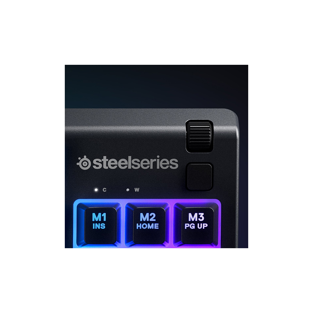 Клавиатура SteelSeries Apex 3 TKL UA USB Black (SS64831) - 3