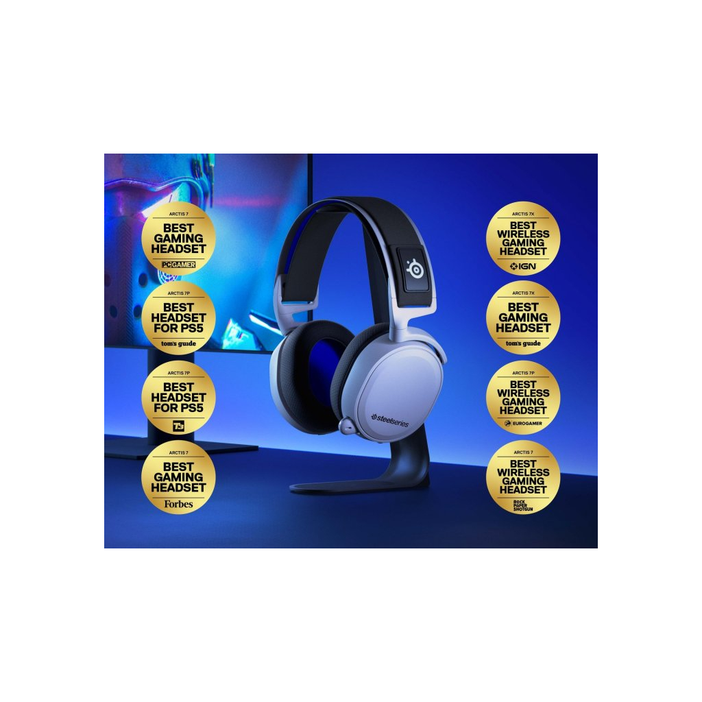 Наушники SteelSeries Arctis 7P+ for PS5 White (SS61471) - 7