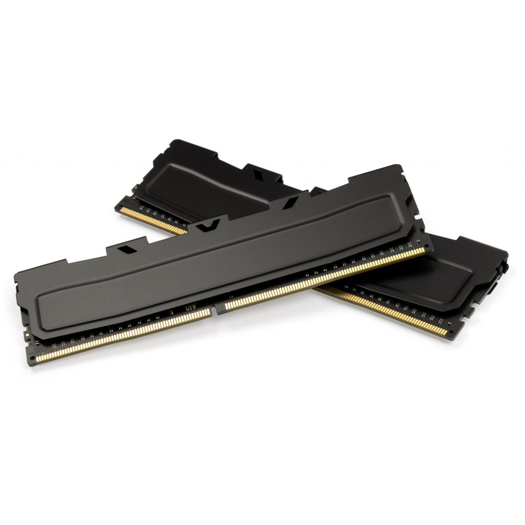 Модуль памяти для компьютера DDR4 16GB (2x8GB) 3200 MHz Black Kudos eXceleram (EKBLACK4163222AD) - 2