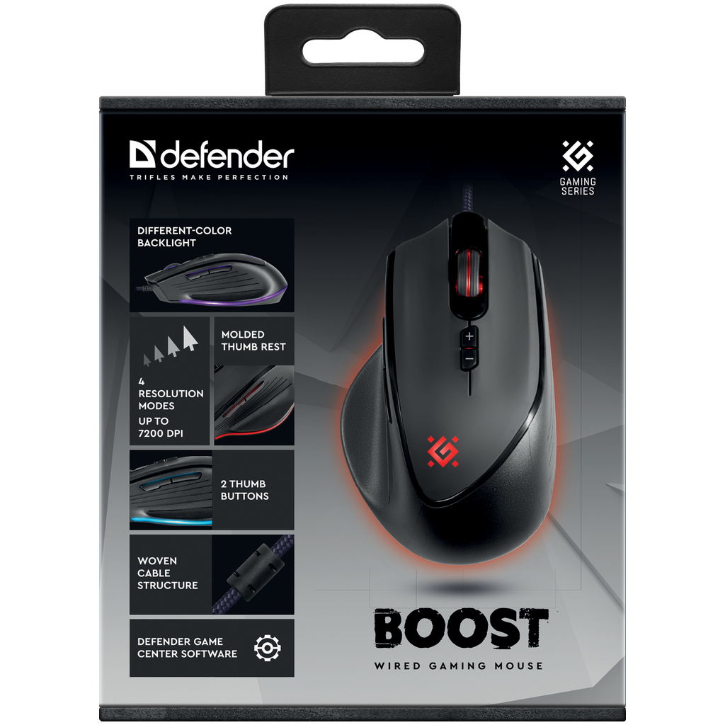 Мышка Defender Boost GM-708L USB Black (52708) - 10