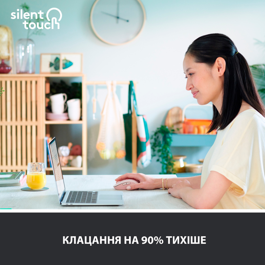 Мышка Logitech Signature M650 L Wireless Rose (910-006237) - 2