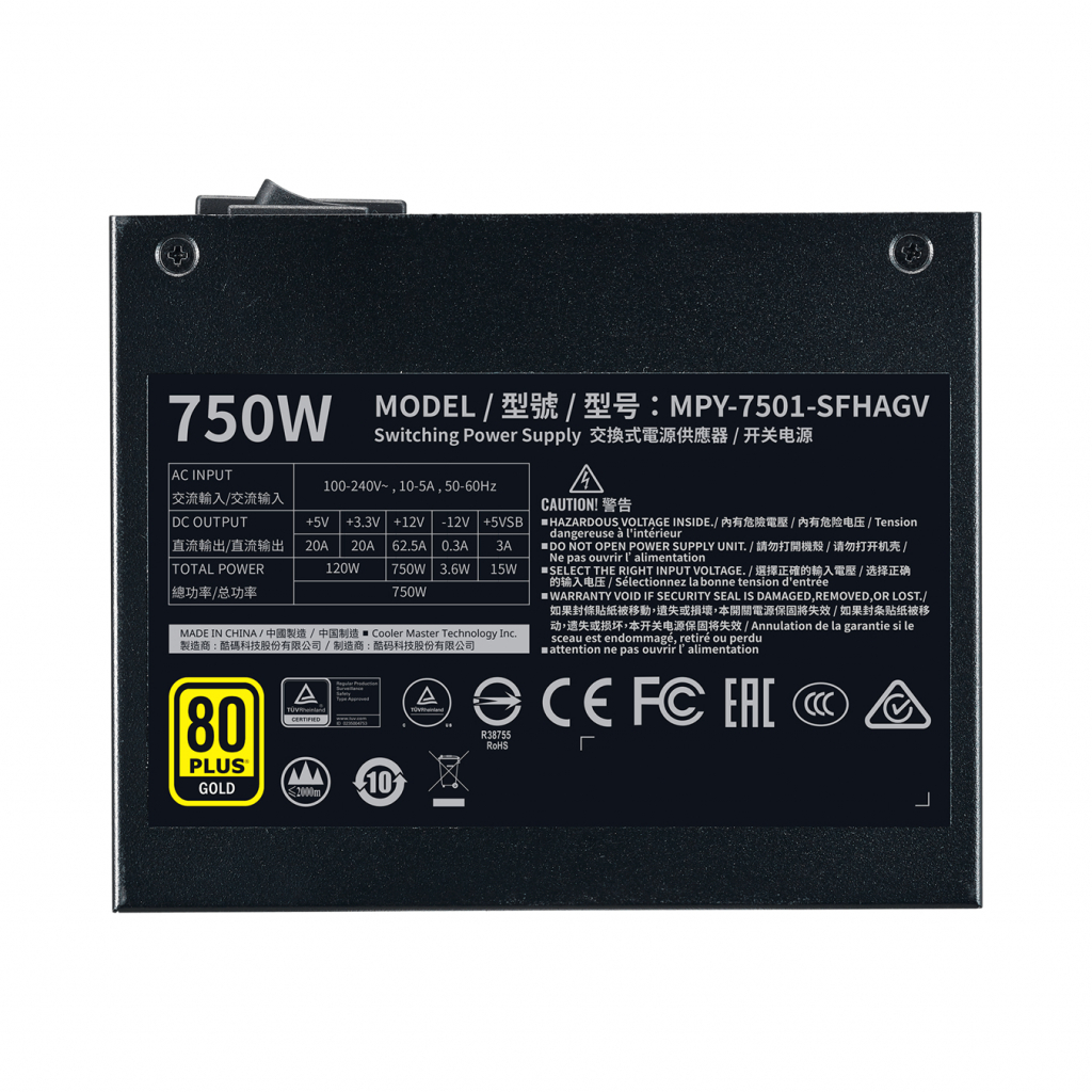 Блок питания CoolerMaster 750W V750 SFX Gold (MPY-7501-SFHAGV-WE) - 5