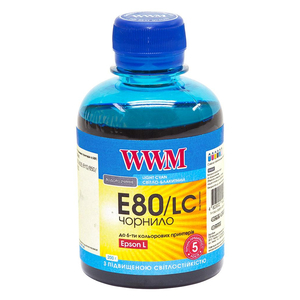 Чернила WWM EPSON L800 Light Cyan (E80/LC)