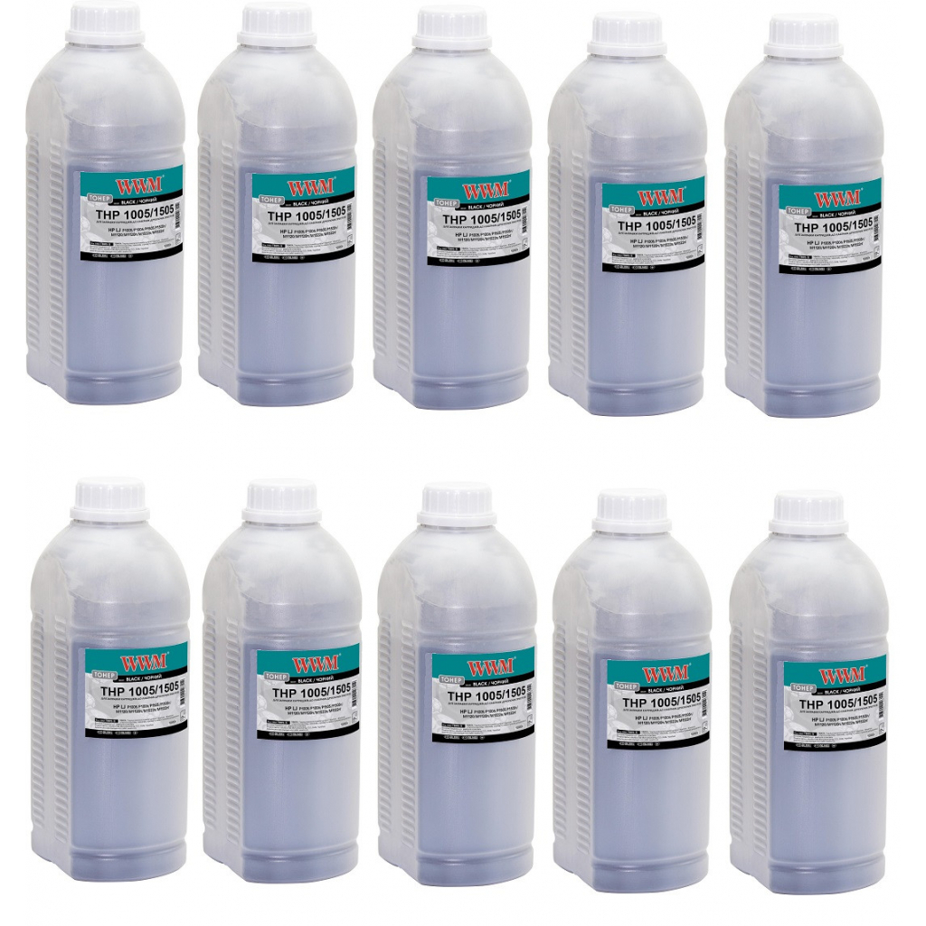 Тонер HP LJ P1005/1006/1505, 10шт x 1kg Black WWM (TB85-6/TB85-5)