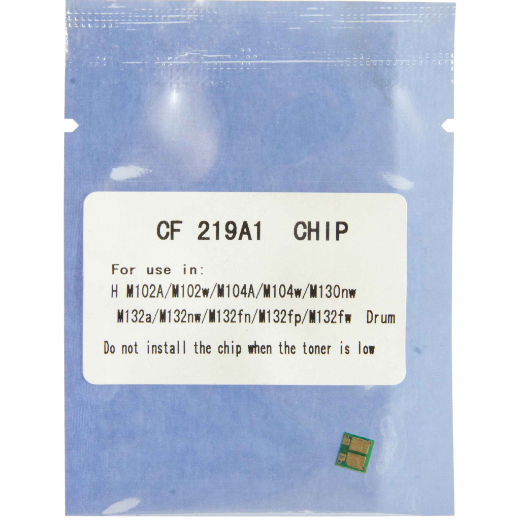 Чип для картриджа HP LJ Pro M102/M130 фотобарабана 12К Black WWM (JYD-HCF219A1) Чип для картриджа HP LJ Pro M102/M130 фотобарабана 12К Black WWM (JYD-HCF219A1)