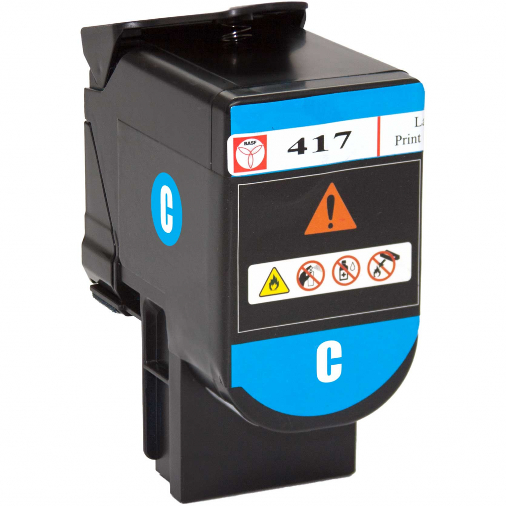 Тонер-картридж BASF Lexmark CS417dn 71B0H20 Cyan (BASF-KT-71B0H20) - 2