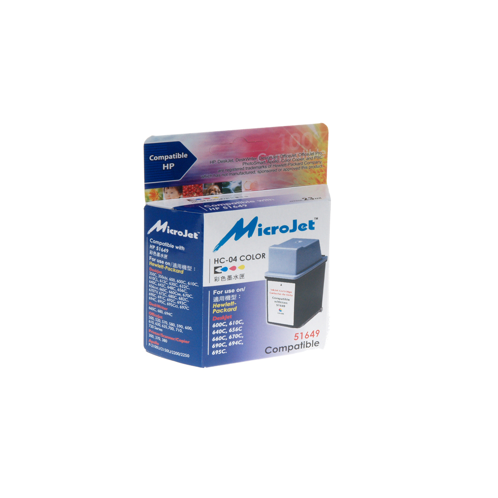 Картридж Microjet для HP №49 Color (HC-04) Картридж Microjet для HP №49 Color (HC-04)