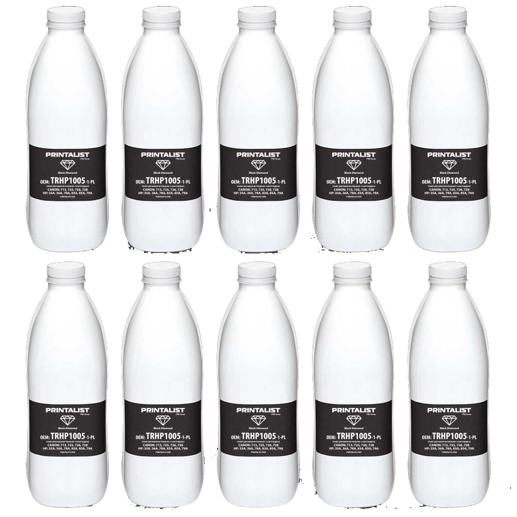 Тонер HP LJ Universal, 10*1kg Black Printalist (MPT7-1-10-PL)