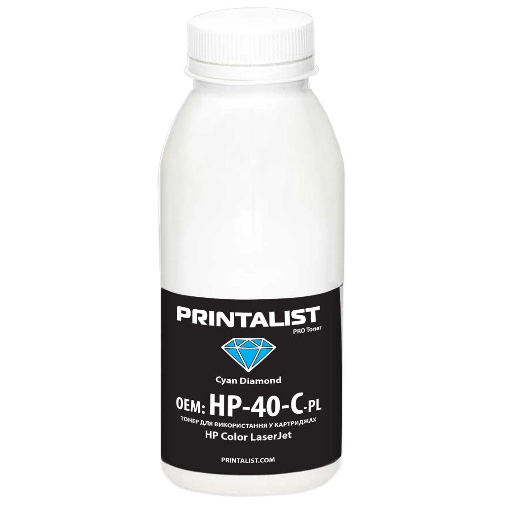 Тонер HP CLJ Universal 40г Cyan Printalist (HP-40-C-PL)