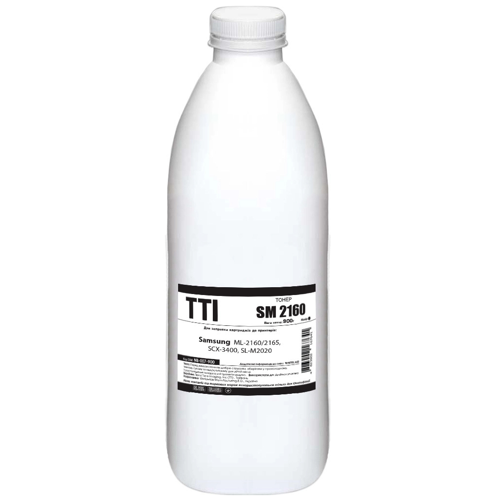 Тонер Samsung ML-2160/2165, SCX-3400, SL-M2020, 900г Black TTI (NB-007-900) Тонер Samsung ML-2160/2165, SCX-3400, SL-M2020, 900г Black TTI (NB-007-900)