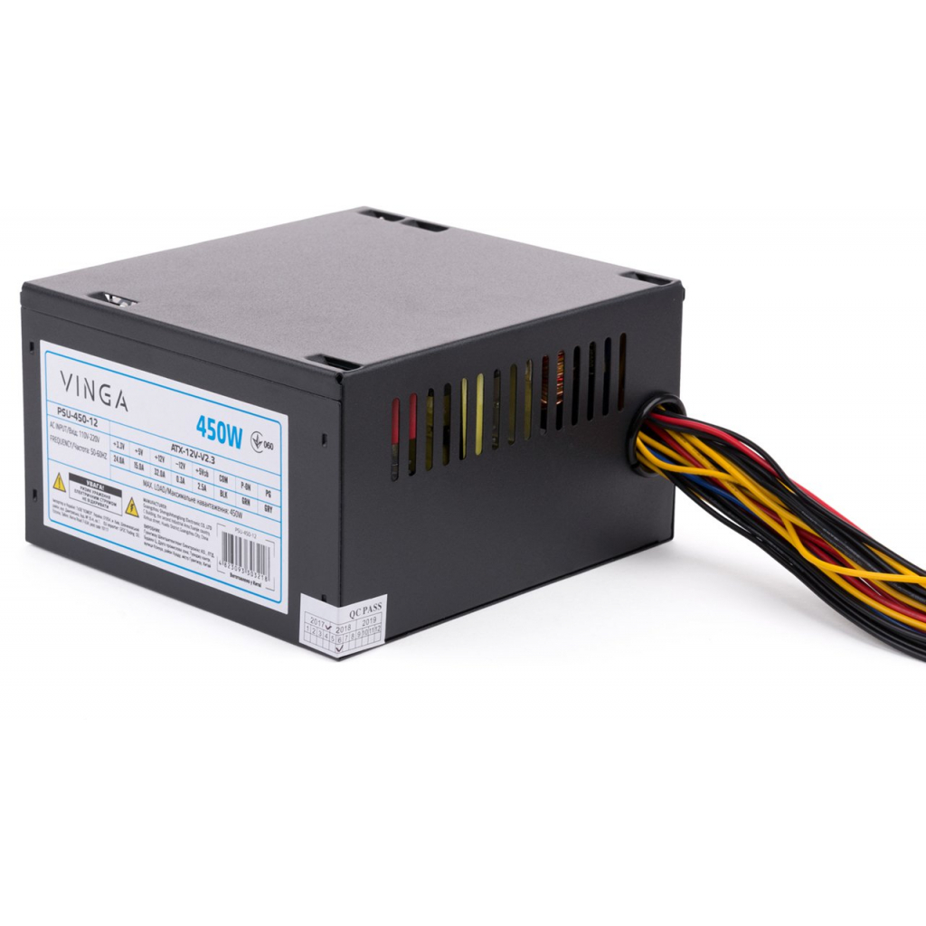Блок питания Vinga 450W ОЕМ (PSU-450-12) - 7