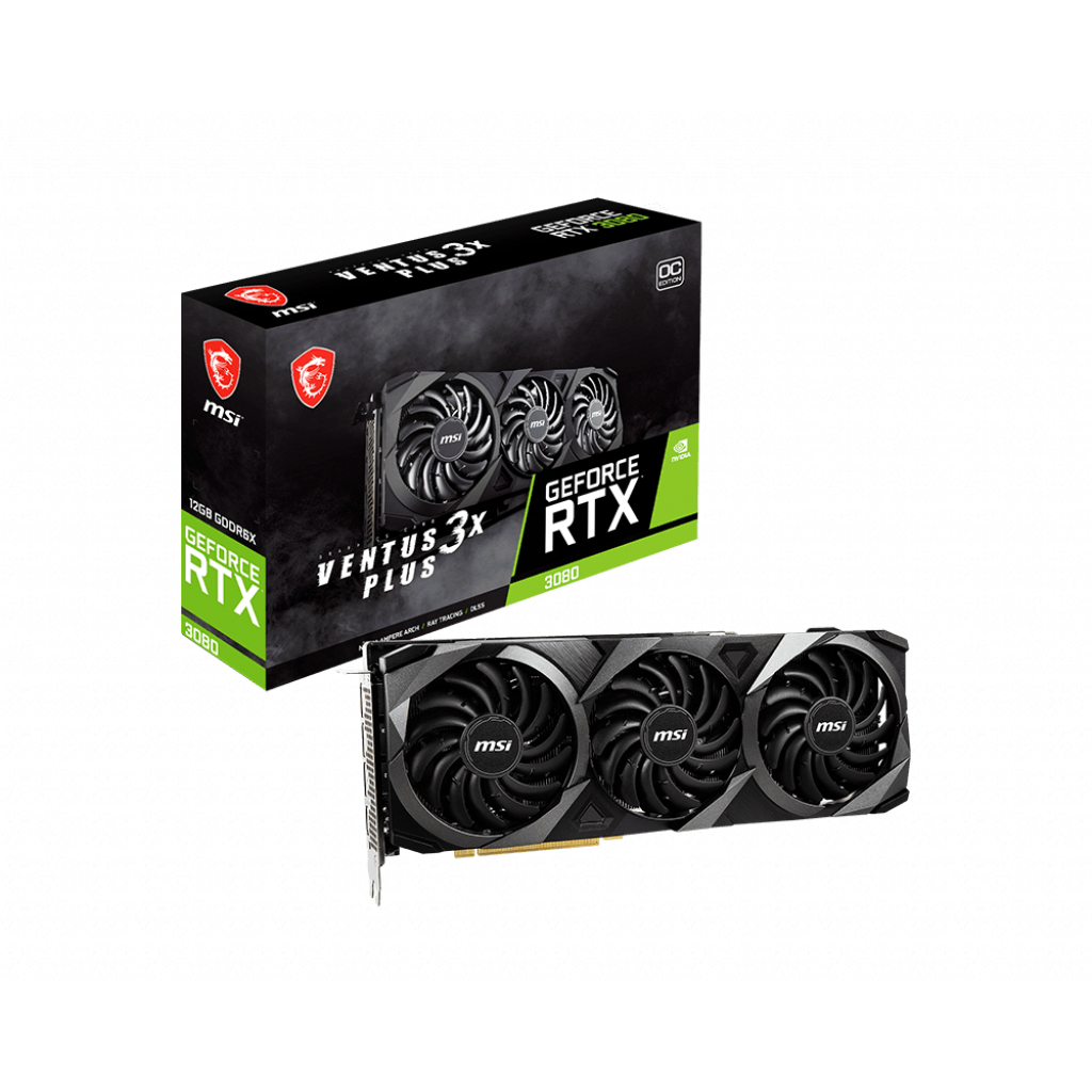 Видеокарта MSI GeForce RTX3080 12Gb VENTUS 3X PLUS OC LHR (RTX 3080 VENTUS 3X PLUS 12G OC LHR)