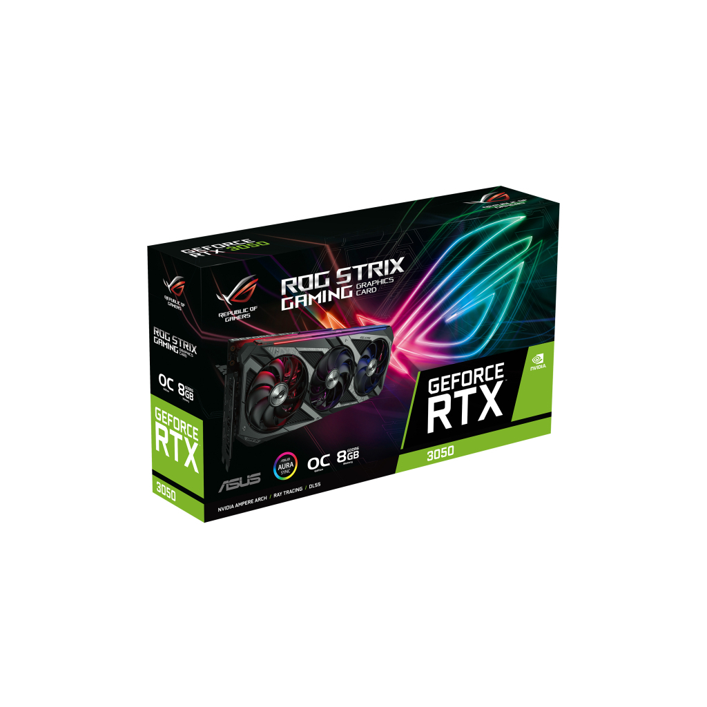 Видеокарта ASUS GeForce RTX3050 8Gb ROG STRIX OC GAMING (ROG-STRIX-RTX3050-O8G-GAMING) - 10